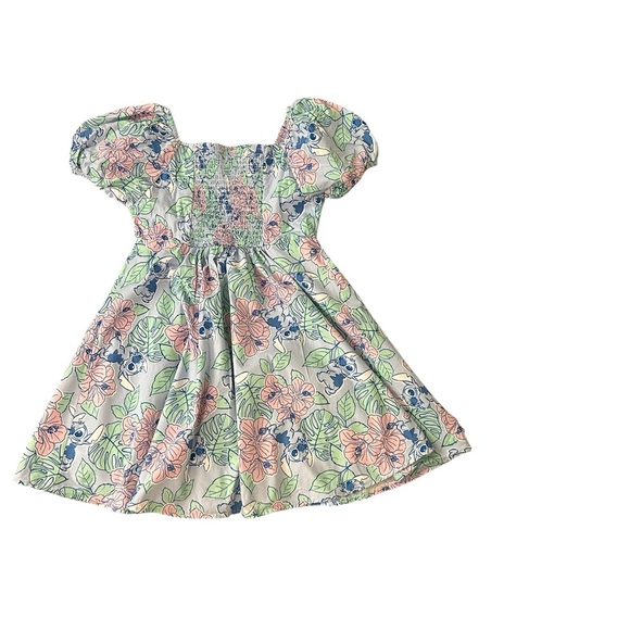 Disney Lilo and Stitch Girls Puffy Sleeve Dress Size Large 10-12 Years Old - Picture 2 of 7